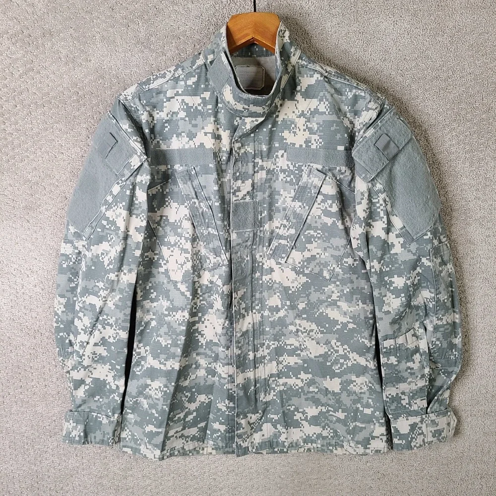 US Army ACU‎ Jacket Mens XS Regular Digital Camouflage Combat Uniform Full Zip